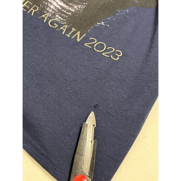 Janet Jackson Together Again Tour 2023 Navy Blue T-Shirt Ludacris Size M - Picture 7 of 11